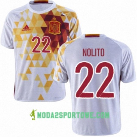 Koszulka Hiszpania NOLITO Wyjazdowe Stroje Piłkarskie Euro 2016