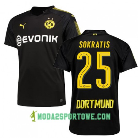 Koszulka Borussia Dortmund SOKRATIS 25 Wyjazdowe Stroje Piłkarskie 2017/18 Krótki Rękaw
