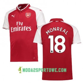 Koszulka Arsenal MONREAL 18 Domowe Stroje Piłkarskie 2017/18 Krótki Rękaw