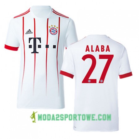 Koszulka Bayern Monachium ALABA 27 Trzeci Stroje Piłkarskie 2017/18 Krótki Rękaw