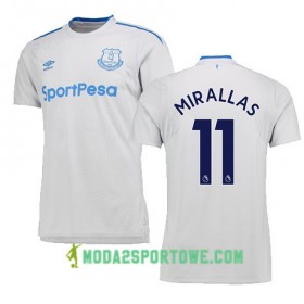 Koszulka Everton MIRALLAS Wyjazdowe Stroje Piłkarskie 2017/18 Krótki Rękaw