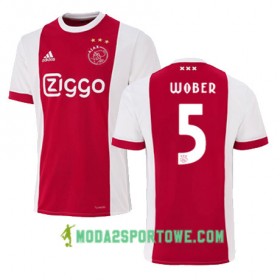 Koszulka Ajax Amsterdam MAXIMILIAN WOBER 5 Domowe Stroje Piłkarskie 2017/18 Krótki Rękaw