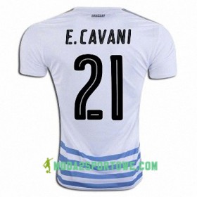 Koszulka Urugwaj EDINSON CAVANI Wyjazdowe Stroje Piłkarskie 2016/17 Krótki Rękaw