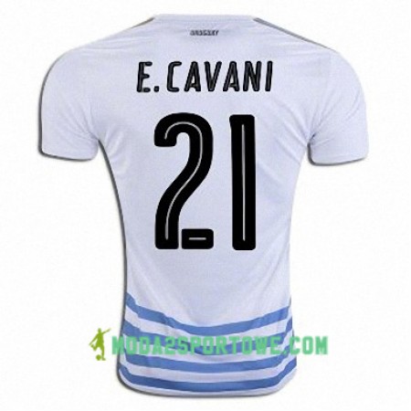 Koszulka Urugwaj EDINSON CAVANI Wyjazdowe Stroje Piłkarskie 2016/17 Krótki Rękaw