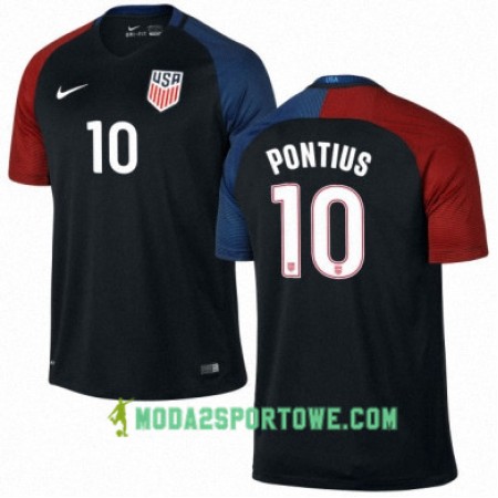 Koszulka Stany Zjednoczone CHRISTIAN PULISIC Wyjazdowe Stroje Piłkarskie 2016/17 Krótki Rękaw