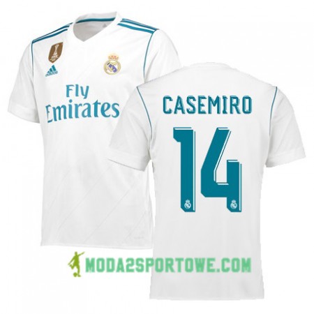 Koszulka Real Madryt CASEMIRO 14 Domowe Stroje Piłkarskie 2017/18 Krótki Rękaw