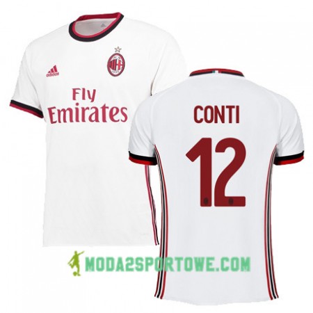 Koszulka AC Milan CONTI 12 Wyjazdowe Stroje Piłkarskie 2017/18 Krótki Rękaw