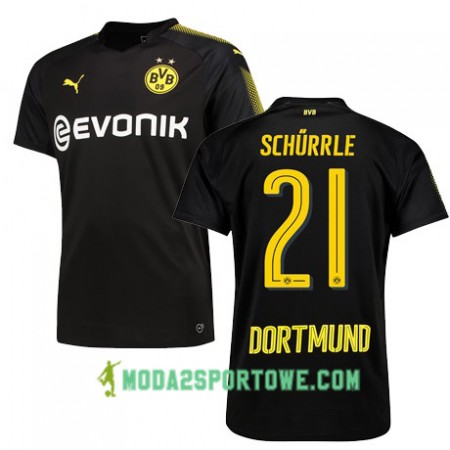 Koszulka Borussia Dortmund SCHURRLE 21 Wyjazdowe Stroje Piłkarskie 2017/18 Krótki Rękaw