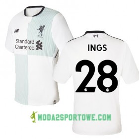 Koszulka Liverpool INGS 28 Wyjazdowe Stroje Piłkarskie 2017/18 Krótki Rękaw