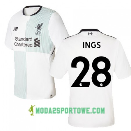Koszulka Liverpool INGS 28 Wyjazdowe Stroje Piłkarskie 2017/18 Krótki Rękaw
