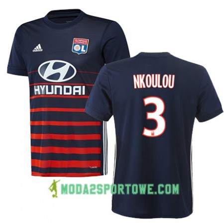 Koszulka Olympique Lyon NICOLAS NKOULOU 3 Wyjazdowe Stroje Piłkarskie 2017/18 Krótki Rękaw