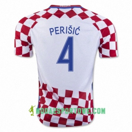 Koszulka Chorwacja IVAN PERISIC Domowe Stroje Piłkarskie Euro 2016
