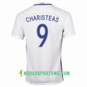 Koszulka Grecja ANGELOS CHARISTEAS Domowe Stroje Piłkarskie 2016/17 Krótki Rękaw