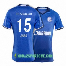 Koszulka FC Schalke 04 AOGO 15 Domowe Stroje Piłkarskie 2017/18 Krótki Rękaw