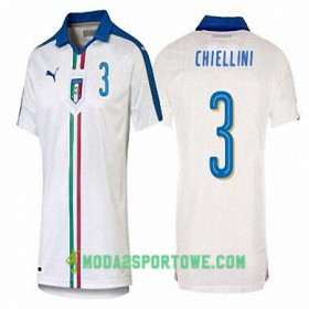 Koszulka Włochy GIORGIO CHIELLINI Wyjazdowe Stroje Piłkarskie Euro 2016