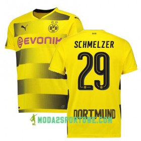 Koszulka Borussia Dortmund SCHMELZER 29 Domowe Stroje Piłkarskie 2017/18 Krótki Rękaw