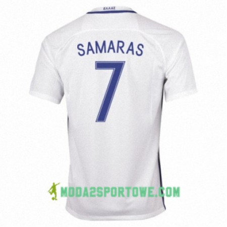 Koszulka Grecja GIORGOS SAMARAS Domowe Stroje Piłkarskie 2016/17 Krótki Rękaw
