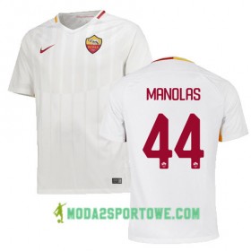 Koszulka AS Roma MANOLAS 44 Wyjazdowe Stroje Piłkarskie 2017/18 Krótki Rękaw