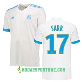 Koszulka Olympique Marsylia BOUNA SARR 17 Domowe Stroje Piłkarskie 2017/18 Krótki Rękaw