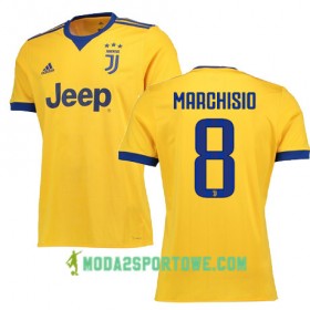 Koszulka Juventus MARCHISIO 8 Wyjazdowe Stroje Piłkarskie 2017/18 Krótki Rękaw