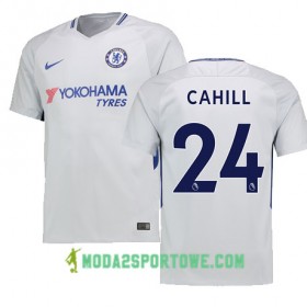 Koszulka Chelsea CAHILL 24 Wyjazdowe Stroje Piłkarskie 2017/18 Krótki Rękaw