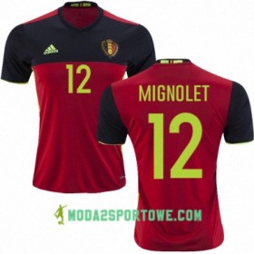 Koszulka Belgia SIMON MIGNOLET Domowe Stroje Piłkarskie Euro 2016