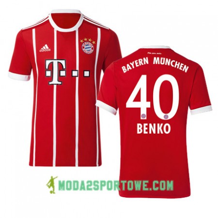 Koszulka Bayern Monachium BENKO 40 Domowe Stroje Piłkarskie 2017/18 Krótki Rękaw