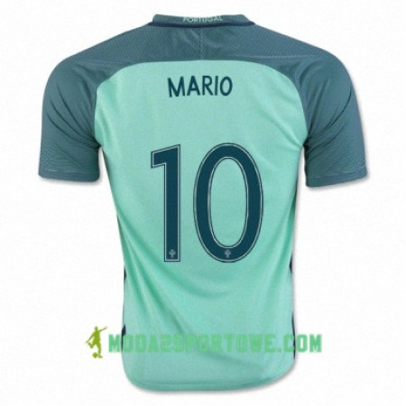 Koszulka Portugalia JOAO MARIO Wyjazdowe Stroje Piłkarskie Euro 2016