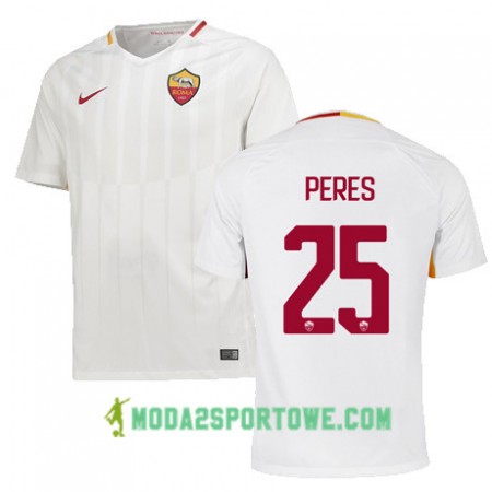 Koszulka AS Roma PERES 25 Wyjazdowe Stroje Piłkarskie 2017/18 Krótki Rękaw