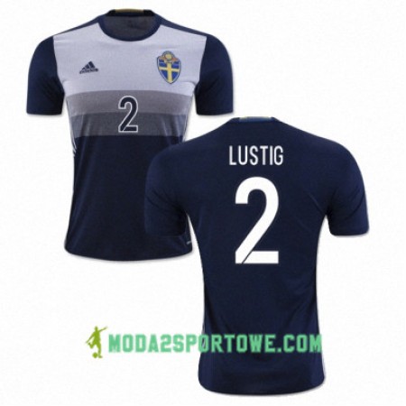 Koszulka Szwecja MIKAEL LUSTIG Wyjazdowe Stroje Piłkarskie Euro 2016