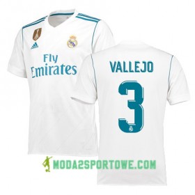 Koszulka Real Madryt JESUS VALLEJO 3 Domowe Stroje Piłkarskie 2017/18 Krótki Rękaw