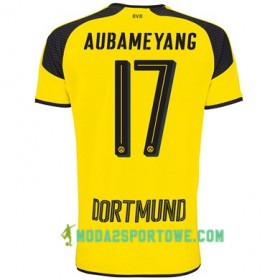 Koszulka Borussia Dortmund AUBAMEYANG 17 Trzeci Stroje Piłkarskie 2017/18 Krótki Rękaw
