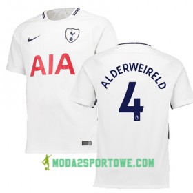 Koszulka Tottenham Hotspur ALDERWEIRELD 4 Domowe Stroje Piłkarskie 2017/18 Krótki Rękaw