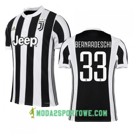 Koszulka Juventus BERNARDESCHI 33 Domowe Stroje Piłkarskie 2017/18 Krótki Rękaw