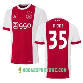 Koszulka Ajax Amsterdam MITCHELL DIJKS 35 Domowe Stroje Piłkarskie 2017/18 Krótki Rękaw