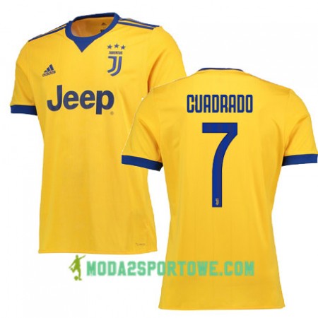 Koszulka Juventus CUADRADO 7 Wyjazdowe Stroje Piłkarskie 2017/18 Krótki Rękaw