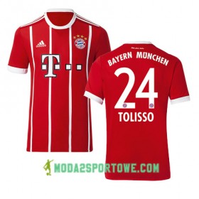 Koszulka Bayern Monachium TOLISSO 24 Domowe Stroje Piłkarskie 2017/18 Krótki Rękaw