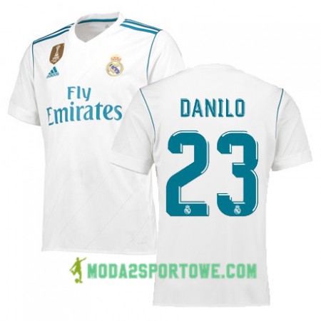 Koszulka Real Madryt DANILO 23 Domowe Stroje Piłkarskie 2017/18 Krótki Rękaw
