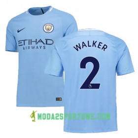 Koszulka Manchester City KYLE WALKER 2 Domowe Stroje Piłkarskie 2017/18 Krótki Rękaw