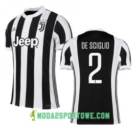 Koszulka Juventus DE SCIGLIO 2 Domowe Stroje Piłkarskie 2017/18 Krótki Rękaw