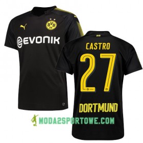 Koszulka Borussia Dortmund CASTRO 27 Wyjazdowe Stroje Piłkarskie 2017/18 Krótki Rękaw