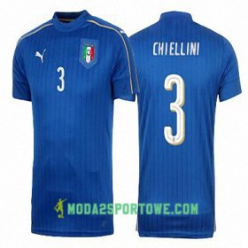 Koszulka Włochy GIORGIO CHIELLINI Domowe Stroje Piłkarskie Euro 2016