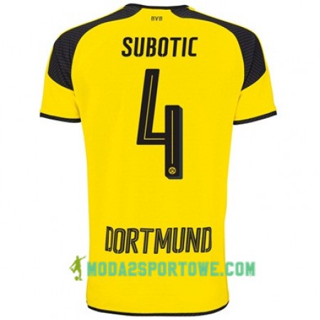 Koszulka Borussia Dortmund SUBOTIC 4 Trzeci Stroje Piłkarskie 2017/18 Krótki Rękaw