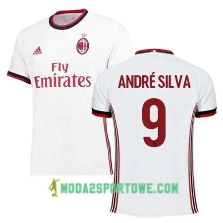 Koszulka AC Milan ANDR SILVA 9 Wyjazdowe Stroje Piłkarskie 2017/18 Krótki Rękaw