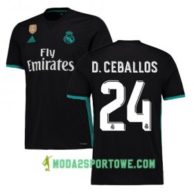 Koszulka Real Madryt DANI CEBALLOS 24 Wyjazdowe Stroje Piłkarskie 2017/18 Krótki Rękaw