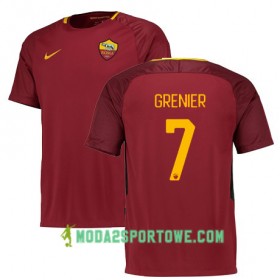 Koszulka AS Roma Grenier 7 Domowe Stroje Piłkarskie 2017/18 Krótki Rękaw