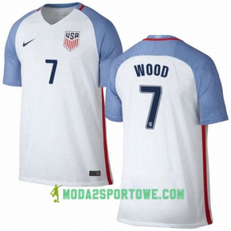 Koszulka Stany Zjednoczone BOBBY WOOD Domowe Stroje Piłkarskie 2016/17 Krótki Rękaw