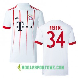 Koszulka Bayern Monachium FRIEDL 34 Trzeci Stroje Piłkarskie 2017/18 Krótki Rękaw