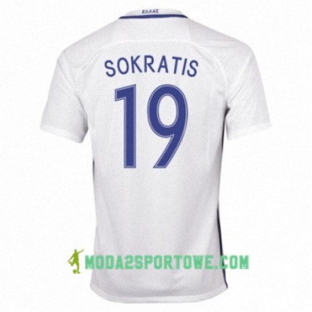 Koszulka Grecja SOKRATIS Domowe Stroje Piłkarskie 2016/17 Krótki Rękaw