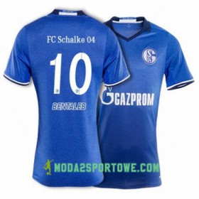 Koszulka FC Schalke 04 BENTALEB 10 Domowe Stroje Piłkarskie 2017/18 Krótki Rękaw